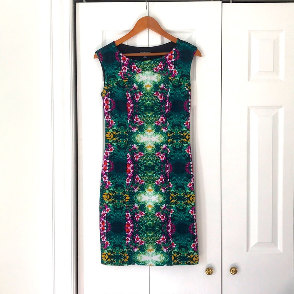Cynthia Rowley bodycon sleeveless print dress